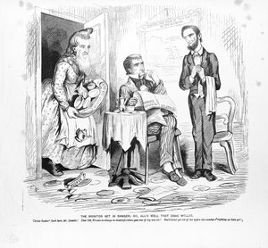 De Monitor in gevaar, of, eind goed al goed, c.1862 door American School
