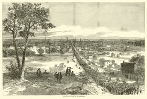 De bezetting van Petersburg, april 1865 door American School