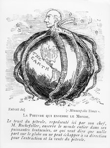 De octopus die de wereld wurgt, cartoon uit The Minneapolis Times, gereproduceerd in Lectures Pour Tous, 1902-03 door American School