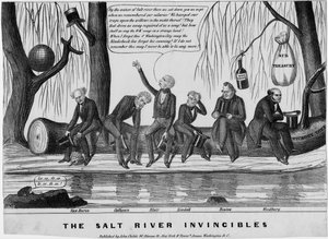 De Salt River onoverwinnelijken, uitgegeven door John Childs, New York en Washington, c. 1840 door American School