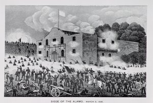 Het beleg van de Alamo, 6 maart 1836, uit 