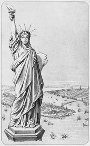 Het Vrijheidsbeeld, New York, ca. 1885