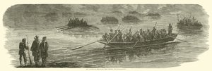 De opmars van Sedgwicks korps over de Rappahannock door American School