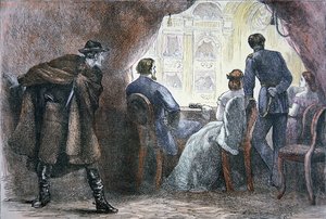 De moord op Abraham Lincoln (1809-65) in de loge van Ford