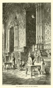 De prachtige poort van de tempel door American School