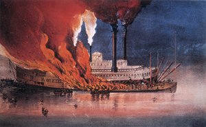 De brand van de 