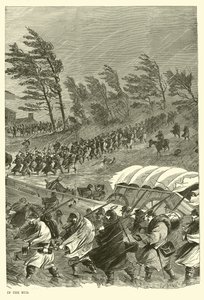 De campagne in de modder, januari 1863 door American School