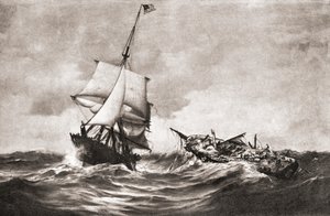 De verovering van HMS Frolic door de USS Wasp door American School
