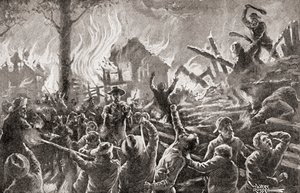 De burgeroorlog in Kansas ook bekend als Bleeding Kansas, Bloody Kansas of de Grensoorlog, uit 