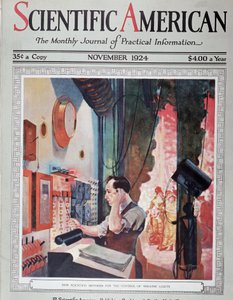 Het elektrische beeld van de lichten van een theater - in "Scientific American", nov 1924 V door American School