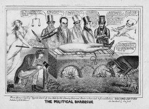 De politieke barbecue, ca. 1835