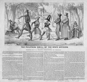De politieke oefening van de staatsambtenaren, uitgegeven door John Childs, New York, c.1838