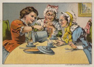 Drie Vrouwen Genieten van Thee