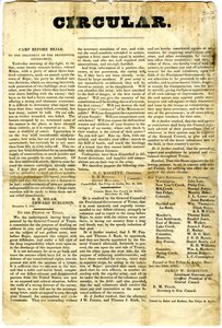 Aan het volk van Texas over de belegering van het Mexicaanse garnizoen in San Antonio de Bexar, 10 december 1835 door American School