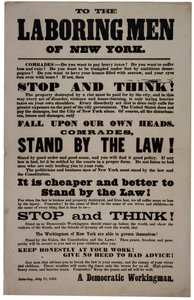 Aan de arbeiders van New York, 18 juli 1863