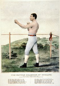 Tom Sayers, naar een prent van Currier & Ives door American School