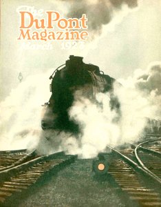Trein, vooromslag van het DuPont Magazine, maart 1923 door American School