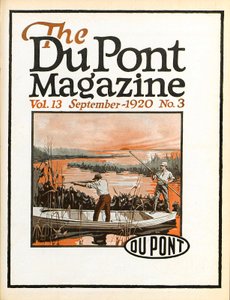 Kleiduivenschieten, vooromslag van het DuPont Magazine, september 1920 door American School