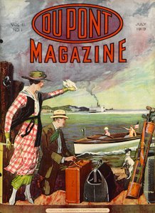 Reisgenoot - Ambachtsman Bagage, vooromslag van het DuPont Magazine, juli 1919