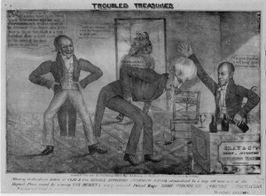 Verontruste schatten, 1833 door American School
