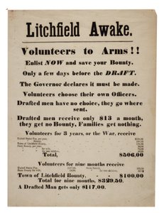 Unie wervingsposter, 1863