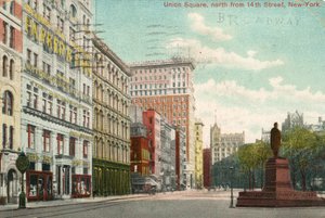 Union Square, noord vanaf 14th Street, New York, c.1900-10
