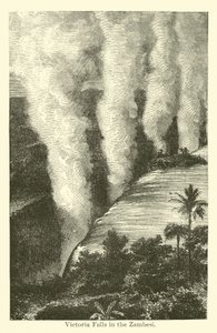 Victoriawatervallen in de Zambesi