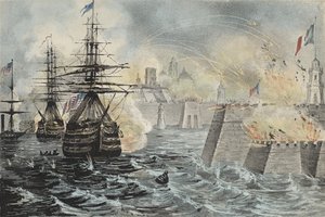 Overwinning bij het bombardement van Vera Cruz door American School