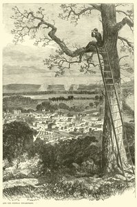 Uitzicht op Chattanooga en het federale kampement, november 1863 door American School