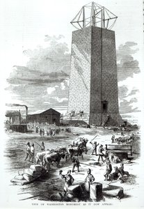 Uitzicht op het Washington Monument zoals het er nu uitziet, uit 