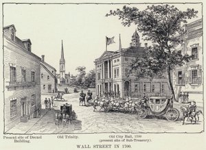 Wall Street in 1700 door American School