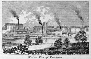 Westelijk uitzicht op Manchester, uit 