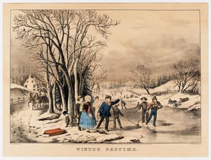 Wintervermaak, ca. 1800-10 door American School