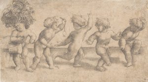 Vijf dansende putti