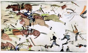 Slag bij de Little Big Horn, Montana, VS, 25-26 juni 1876, c1900