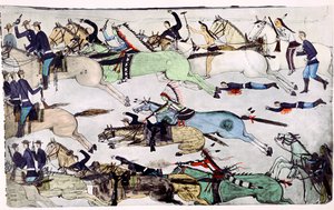 Slag bij de Little Big Horn, Montana, VS, 25-26 juni 1876, c1900