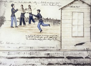 De dood van Crazy Horse in Fort Robinson, Nebraska door Amos Bad Heart Buffalo