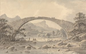 Pont Newydd nabij Dolgelly door Amos Green