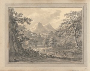 Gezichten in Engeland, Schotland en Wales; Tour in Schotland: Bergachtig landschap met geiten