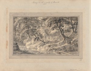 Uitzichten in Engeland, Schotland en Wales: Tour in Schotland; Landschap in de Omgeving van Keswick door Amos Green