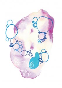 Zachte abstracte bubbels door Amy Louise Baker