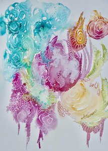 Levendige biologische bloei door Amy Tieman