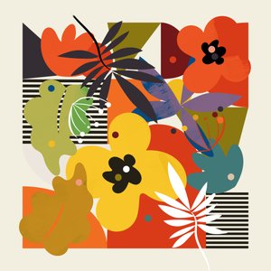 Cirkels Minimalistische bloem