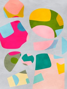 Minimalistisch met kleurrijke uitsnijdingen door Ana Rut Bre