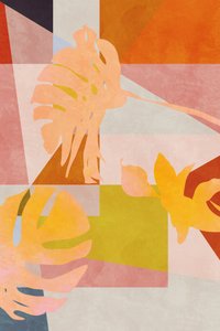 Biologische Bauhaus-geometrische bladeren door Ana Rut Bre