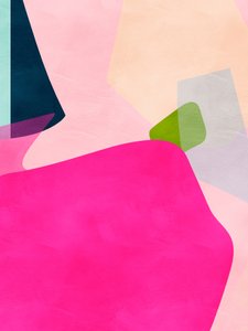 Roze pastelkleurige vorm