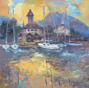 Zeilboten – Weerspiegelingen op het meer