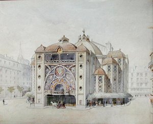 Ontwerp voor een ideaal theater door Anatole de Baudot