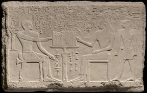 Stela van Tjenti en Nefret