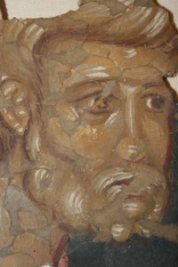 Petrus de Apostel, 14e eeuw door Ancient Russian frescos